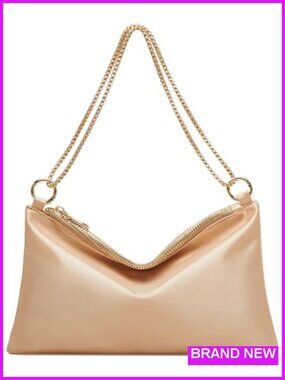 Satin Evening Clutch Bag - Prom Wedding Party Shoulder Purse